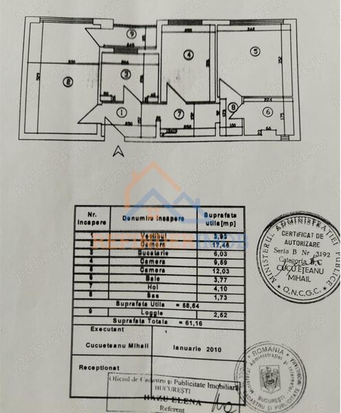 Pantelimon, Morarilor, apartament 3 camere de vanzare